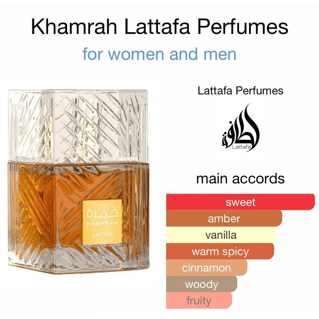 Khamrah Eau De Parfum 100ml Lattafa Luxury
