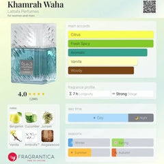 Khamrah Waha Perfume 100ml EDP Lattaffa